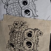 Mi proyecto del curso: Dibujo con hilo. Desenho, Bordado, Tecido, Ilustração tradicional, Desenho realista, e Design têxtil projeto de Lany Gutierrez - 03.09.2024