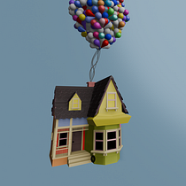 up - Blender. Un progetto di 3D, Character design 3D, Progettazione 3D, Modellazione 3D e Character design di Gabriel Brito - 04.10.2024
