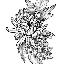 Mi proyecto del curso: Tatuaje botánico con puntillismo Ein Projekt aus dem Bereich Tattoodesign, Traditionelle Illustration und Botanische Illustration von bpellegata - 08.09.2024