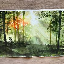 Mi proyecto del curso: Paisajes de ensueño con acuarela: plasma la luz. Un projet de Peinture , et Aquarelle de rosa_pb21 - 09.09.2024