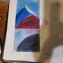 My project for course: Landscapes with Oil Pastels and Crayons: Playing with Light. Artistic Drawing, Drawing, Fine Arts, Traditional illustration, and Pencil Drawing project by Connor Jacobs - 09.09.2024