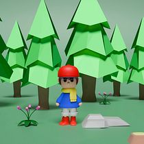 Mi proyecto del curso: Creación de personajes en 3D con Blender. Un progetto di 3D, Character design 3D, Progettazione 3D, Modellazione 3D e Character design di Jayr Alexander Villanueva Pulache - 10.09.2024