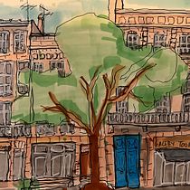 House in Bordeaux Ein Projekt aus dem Bereich Architektonische Illustration, Zeichnung, Illustration mit Tinte, Sketchbook und Skizzenentwurf von vistmartin - 11.09.2024