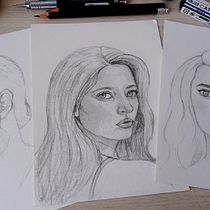 Mi proyecto del curso: Sketchbook de retrato: explora el rostro humano. Artistic Drawing, Drawing, Portrait Drawing, Sketchbook, Sketching, and Traditional illustration project by fmartinezfernandez - 09.12.2024