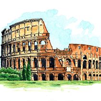 My project for course: Architectural Sketching for Urban Illustrations. Esboçado, Design, Ilustração tradicional, Ilustração arquitetônica, e Sketchbook projeto de Andrey Osipets - 14.09.2024