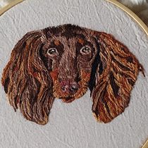 Mi proyecto del curso: Needle painting para principiantes. Un progetto di Ricamo, Illustrazione naturalistica e Textile Design di Kattia López Ramírez - 14.09.2024