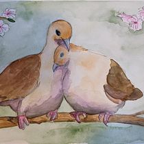 My project for course: Artistic Watercolor Techniques for Illustrating Birds. Traditional illustration, Watercolor Painting, Realistic Drawing, and Naturalistic Illustration project by siobhanfs - 09.12.2024