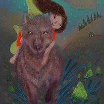 My project for course: Children’s Illustration with Procreate: Paint Magical Scenes. Children's Illustration, Digital Illustration, Digital Painting, and Picturebook project by plumplumhandmade - 09.14.2024