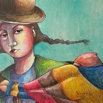 My project for course: Illustration and Character Development with Watercolor. Un proyecto de Diseño de personajes, Ilustración tradicional, Pintura y Pintura a la acuarela de Gabriela - 14.09.2024
