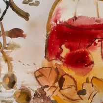 Mi proyecto del curso: Bodegón contemporáneo con acuarela. Een project van Traditionele illustratie, Schilderij y Aquarelschilderen van Ana Ferrandiz - 19.09.2024
