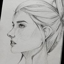 Mi proyecto del curso: Sketchbook de retrato: explora el rostro humano. Artistic Drawing, Drawing, Portrait Drawing, Sketchbook, and Sketching project by Nicole de León - 09.05.2024