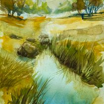 My project for course: Natural Landscapes in Watercolor. Fine Arts, Painting, and Watercolor Painting project by Don Vella - 09.16.2024