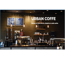 Mi proyecto del curso: Branding para principiantes Urban Coffee. Een project van  Br, ing en identiteit, Logo-ontwerp y Digitaal ontwerp van eliapedraza_castillo17 - 07.09.2024