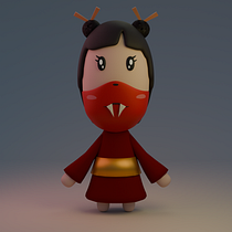Mon projet du cours : Création d'un personnage kawaii en 3D avec Blender Ein Projekt aus dem Bereich 3-D-Modellierung, Design von Figuren, Digitale Illustration, Traditionelle Illustration und Manga von Laura Delignières - 17.09.2024