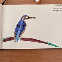 Mon projet du cours : Journal intime illustré : pratiquez au quotidien la pleine conscience. Fine Arts, Sketching, Creativit, Drawing, and Sketchbook project by Athanasia Euthimiou - 09.17.2024