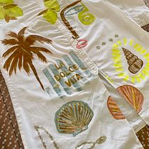 Mon projet du cours : Initiation à la peinture textile. Un projet de Artisanat, DIY, Peinture, Design textile, Upc , et cling de Grau Emmanuelle - 18.09.2024