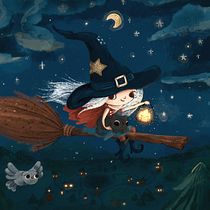 My project for course: Children’s Illustration with Procreate: Paint Magical Scenes. Children's Illustration, Digital Illustration, Digital Painting, and Picturebook project by kumikomeister - 09.16.2024