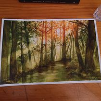 Mi proyecto del curso: Paisajes de ensueño con acuarela: plasma la luz. Un projet de Peinture , et Aquarelle de Karma Martinezz - 23.09.2024