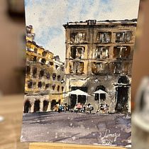My project for course: Modern Techniques for Watercolor Cityscapes. Un progetto di Pittura e Pittura ad acquerello di sma museum - 24.09.2024