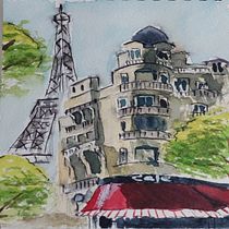 My project for course: Architectural Sketching with Watercolor and Ink. Drawing, Watercolor Painting, Architectural Illustration, Sketchbook, Ink Illustration, and Sketching project by gulchekhra_rakhm - 09.21.2024