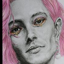 My project for course: Contemporary Portraits with Graphite. Een project van  Beeldende kunst,  Tekening, Tekening met potlood, Traditionele illustratie,  Schetsen, Anatomisch tekenen,  Artistieke tekening,  Portrettekening y Realistische tekening van likely_ann - 24.09.2024
