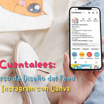 Cuentalees: Curso de Diseño de feed de Instagram con Canva. Un projet de Conception numérique, Design graphique, Instagram, Marketing , et Réseaux sociaux de Iris Laguna - 24.09.2024