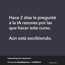 Copywriting para copywriters vs IA. Un progetto di Pubblicità, Comunicazione, Cop, writing, Stor e telling di davidreymartt - 25.09.2024