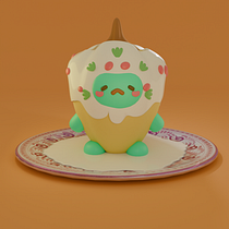 Mi proyecto del curso: Creación de personajes kawaii en 3D con Blender Ein Projekt aus dem Bereich 3-D-Modellierung, Design von Figuren, Digitale Illustration, Traditionelle Illustration und Manga von Cristina Montielw - 30.08.2024
