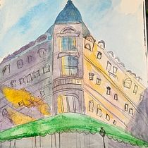 My project for course: Architectural Sketching with Watercolor and Ink. Drawing, Watercolor Painting, Architectural Illustration, Sketchbook, Ink Illustration, and Sketching project by fran-rap - 09.27.2024