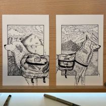 My project for course: Dip Pen and Ink Illustration: Capturing The Natural World. Artistic Drawing, Drawing, Ink Illustration, Naturalistic Illustration, Sketchbook, and Sketching project by Ellie Ges - 09.28.2024