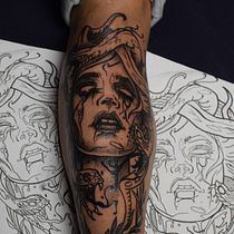 Mi proyecto del curso: Técnicas de tatuaje blackwork con línea fina. Un progetto di Design di tatuaggi di a17.marcosmartin - 30.09.2024
