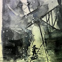 My project for course: Expressive Watercolor Painting: Create Compelling Illustrations. Un proyecto de Bellas Artes, Pintura y Pintura a la acuarela de MIRELE HASSELQVIST - 30.09.2024
