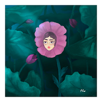Ella; la flor más bella. Un progetto di Illustrazione digitale di littlemissfleur29 - 28.09.2024