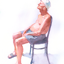Mi proyecto del curso: Sketching de personas con acuarela Ein Projekt aus dem Bereich Anatomische Zeichnung, Skizzenentwurf und Aquarellmalerei von Lara Gerszonowitz - 30.09.2024