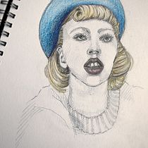 My project for course: Portrait Sketchbooking: Explore the Human Face. Artistic Drawing, Drawing, Portrait Drawing, Sketchbook, and Sketching project by Kristi Robertson - 10.16.2024