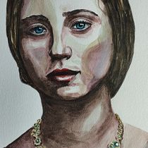 My project for course: Watercolor Portrait from a Photo. Un projet de Dessin de portrait, Illustration traditionnelle , et Aquarelle de Marzena Bugała - 01.10.2024