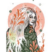 Mi proyecto del curso: Retrato con lápiz, técnicas de color y Photoshop. Projekt z dziedziny  Sztuki piękne, Portret, Trad, c, jna ilustracja, Ilustracja c, frowa,  R, sunek, R i sunek ołówkiem użytkownika danona1997 - 02.10.2024