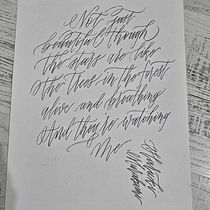 My project for course: Modern Calligraphy: Creating Expressive Letterforms. Caligrafia, H, Lettering, e Lettering projeto de Lucaci Andreea - 02.10.2024