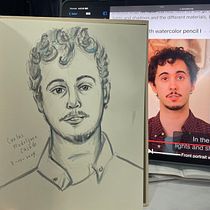 My project for course: Watercolor Portrait Sketchbook. Portrait Drawing, Painting, Watercolor Painting, and Sketchbook project by Manman Wong - 10.02.2024