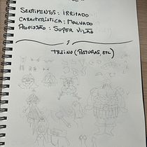 Meu projeto do curso: Introdução à criação de personagens estilo cartoon. Un projet de Dessin, Conception de personnages et Illustration traditionnelle de Adriel Maciel - 03.10.2024