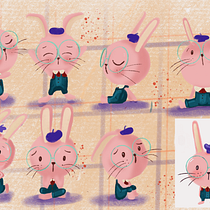 My project for course: Picturebook Character Illustration with Procreate l. Projekt z dziedziny Ilustracje dla dzieci, Ilustracja c, frowa, Trad, c, jna ilustracja, Projektowanie postaci i Narracja użytkownika simeibecker - 04.10.2024
