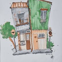Meu projeto do curso: Desenho arquitetônico expressivo com marcadores coloridos Ein Projekt aus dem Bereich Architektonische Illustration, Zeichnung, Illustration mit Tinte, Sketchbook und Skizzenentwurf von Thamires Betin - 30.09.2024