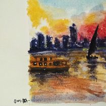 My project for course: Travel Sketches in Watercolor: Capture your Surroundings. Architectural Illustration, Drawing, Traditional illustration, Painting, Sketchbook, Sketching, and Watercolor Painting project by HENDRA YAHYA - 10.06.2024
