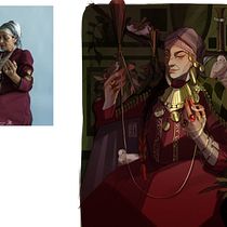 The Witch of the Woods - Concept Art: Character Design & Worldbuilding Ein Projekt aus dem Bereich Design von Figuren, Concept Art, Digitale Zeichnung, Digitale Illustration, Digitale Malerei und Traditionelle Illustration von Kalina Aleksandrova - 25.09.2024