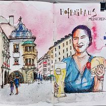 Mi proyecto del curso: Sketching artístico en acuarela: atrévete a expresar tus ideas. Esboçado, Criatividade, Desenho, Ilustração tradicional, Pintura em aquarela, e Sketchbook projeto de Emilio Romero - 06.10.2024