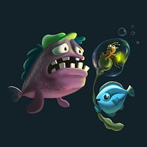 Un paseo submarino - Underwater trip.. Un progetto di Disegno, Character design, Illustrazione tradizionale e Illustrazione digitale di LuisMi Hadzich - 07.10.2024