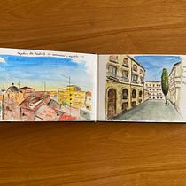 Mi proyecto del curso: Cuaderno de viaje en acuarela. Traditional illustration, Architectural Illustration, Watercolor Painting, and Sketchbook project by anazahara - 10.07.2024