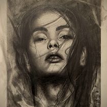 My project for course: Artistic Charcoal Portraiture: Creating Atmosphere. Artes plásticas, Desenho, Desenho artístico, Desenho de retrato, Desenho realista e Ilustração tradicional projeto de poweredbyadhd - 07.10.2024