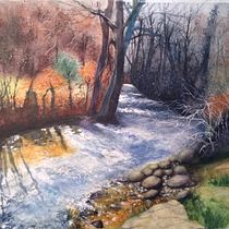 My project for course: Painting Realistic Watercolor Landscapes. Naturalistic Illustration, Painting, Sketching, Watercolor Painting, and Fine Arts project by Cristine - 10.08.2024