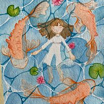 Mi proyecto del curso: Ilustración en acuarela con influencia japonesa. Drawing, Traditional illustration, and Watercolor Painting project by danyarmeaga - 01.27.2024